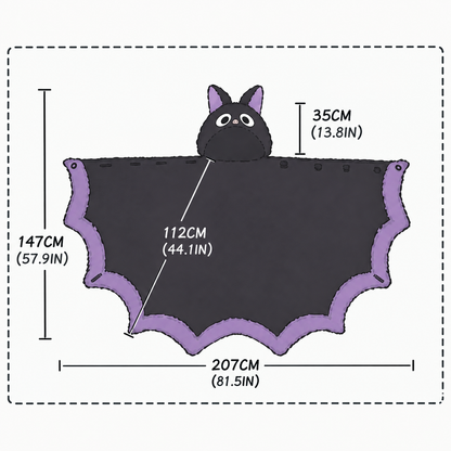 Bat Cloak with Hood
